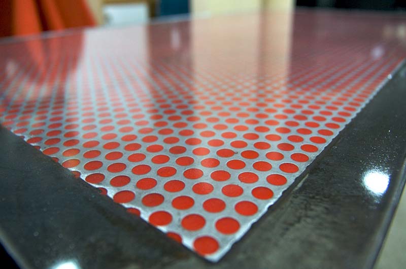 table sur mesure metal resine